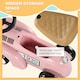 image 9 of AIYAPLAY Foot to Floor Slider with Steering Wheel, for Ages 12-36 Months -  Pink