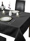 image 1 of Chequers Tablecloth - Black - 152x213cm | Black