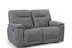 image 6 of Grey Fabric 2 Seater Manual Recliner Sofa MURCIA