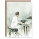 image 1 of Musician Plants Botanical Dreamy Music Him Her Birthday Card