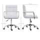 image 7 of Vinsetto Mid Back Home Office Chair Swivel Computer Chair with Armrests, White