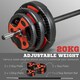 image 3 of SPORTNOW 20kg Adjustable Barbell Weights Set for Home Gym Strength