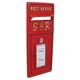 image 4 of GR Royal Mail Post Box Wall Mount Replica Red Post Office Lockable GB Front Red
