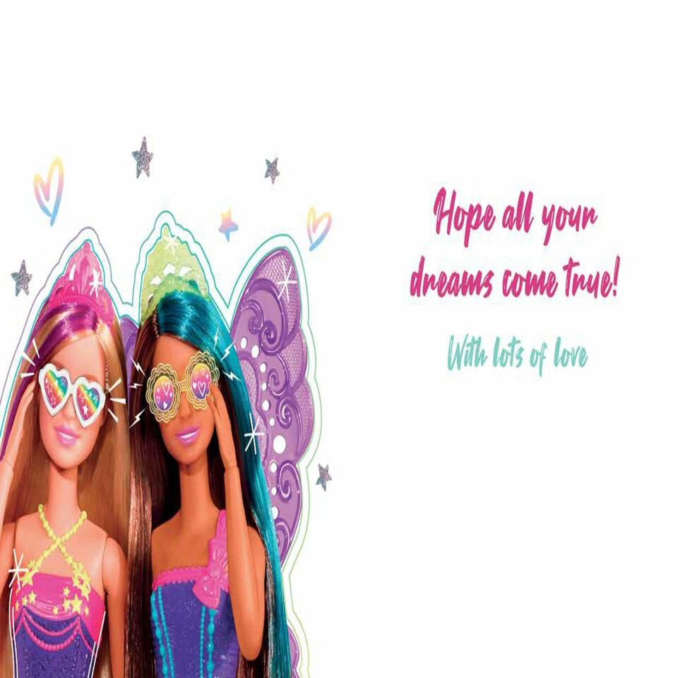 image 1 of Barbie Fairy 'Amazing Daughter' Birthday Card