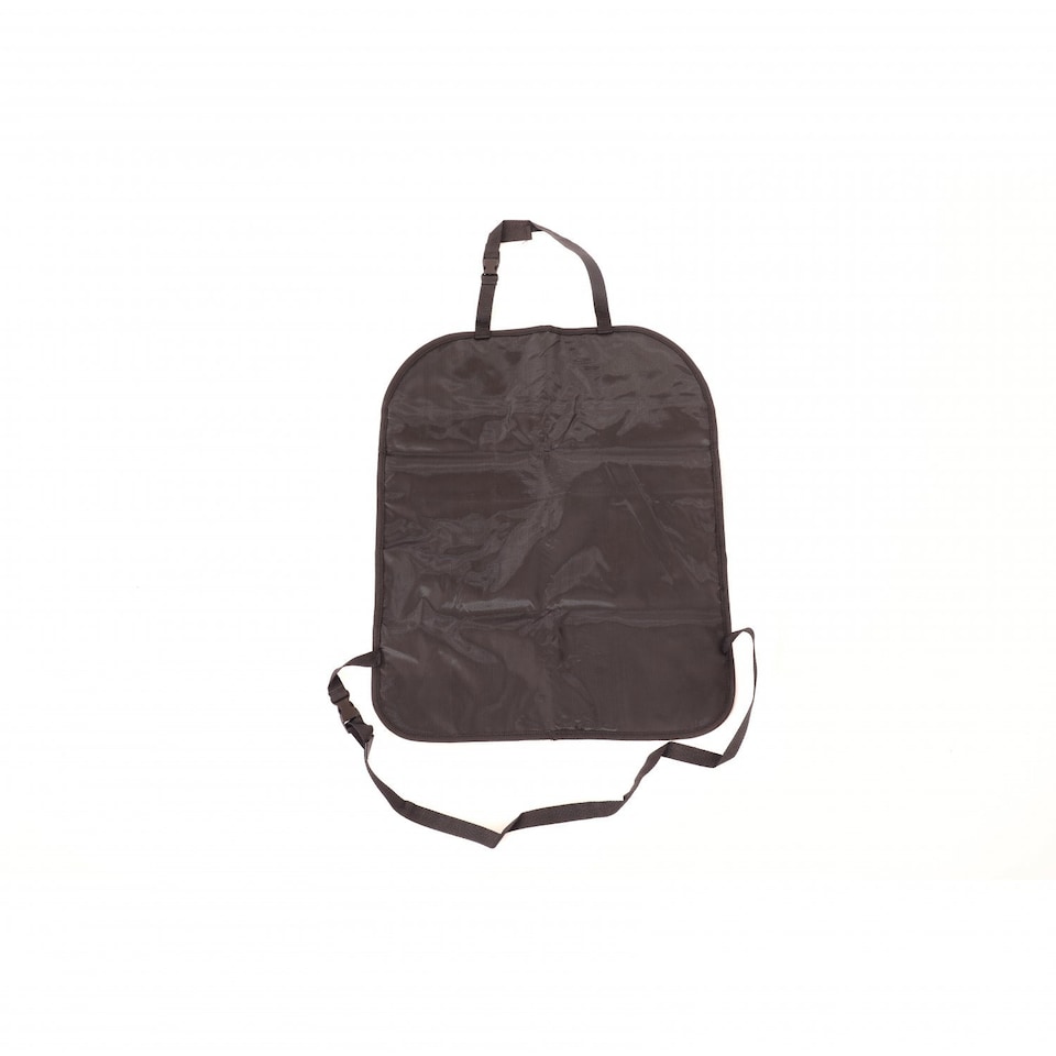 image 1 of Pack of 2 Car Seat Protector Cover Kick Mat Storage Organisers | Black