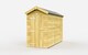 image 1 of 4 x 9 Feet Apex Shed - Single Door Without Windows - Wood - L272 x W118 x H217 cm | Brown
