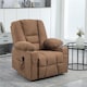 image 2 of HOMCOM Riser and Recliner Chair w/ Remote, Lift Chair for Elderly, Brown | Brown
