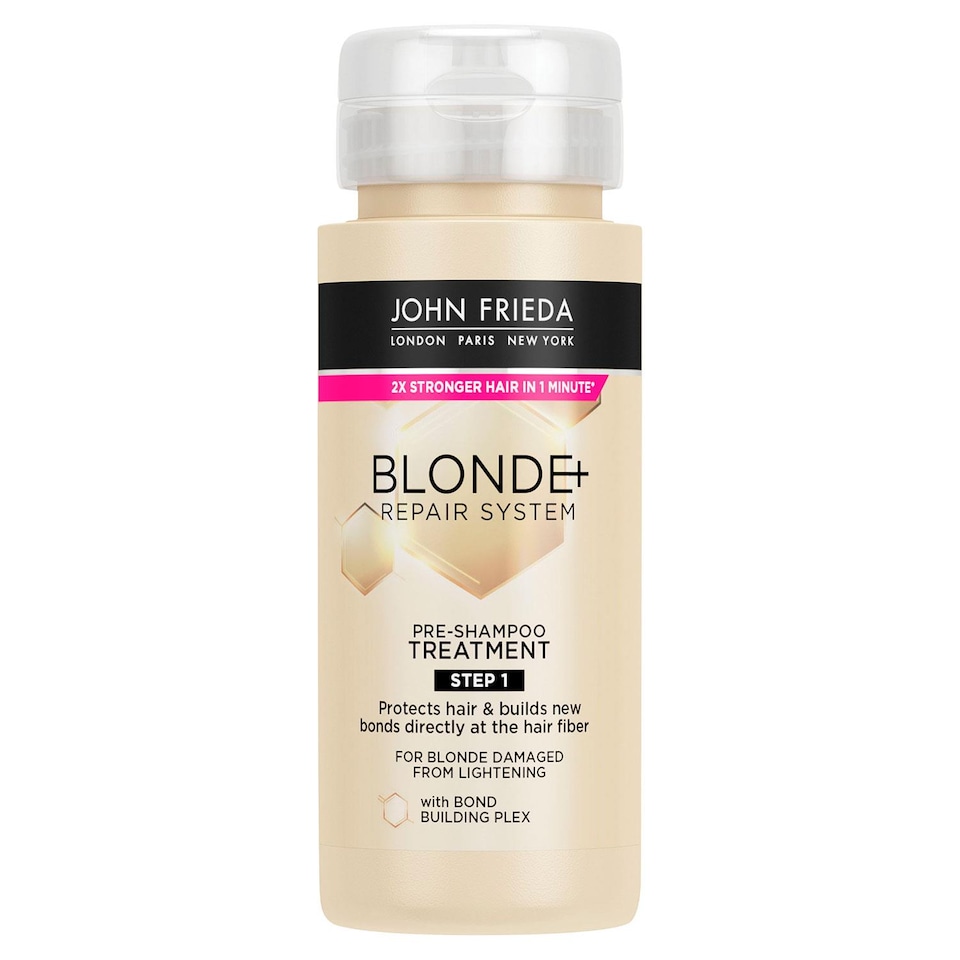 image 1 of John Frieda Blonde Repair System Pre-Shampoo Treatment 100ml, 2 Pack