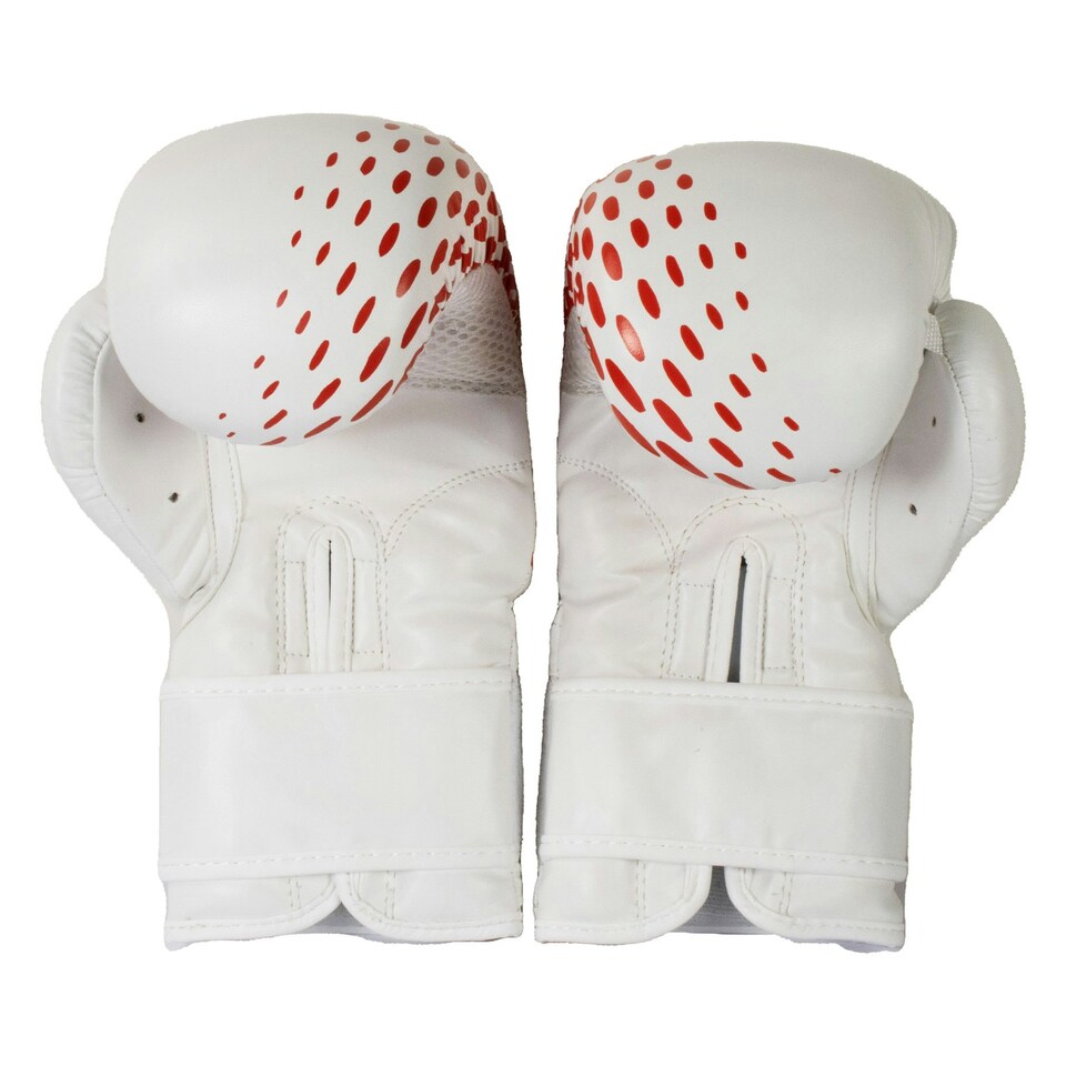 image 1 of BBE White PVC Sparring Glove - 8 OZ