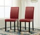 image 2 of MCC Direct Leather Dining Chairs Red