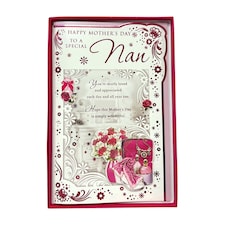To A Special Nan Flowers and Purse Design Mother's Day Boxed Card