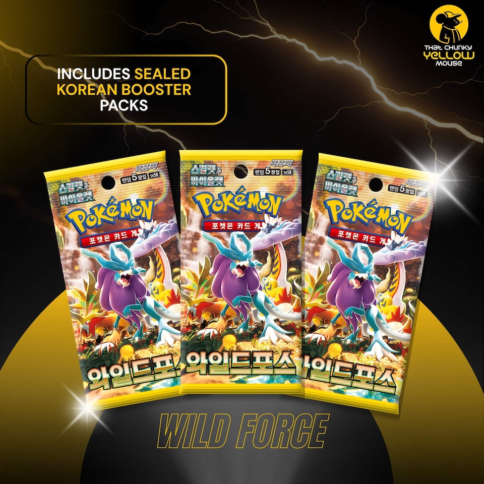 image 1 of Pokemon Cards Temporal Forces, Korean Wild Force - Booster Box including 30 Pokemon Booster Packs - TCYM Product