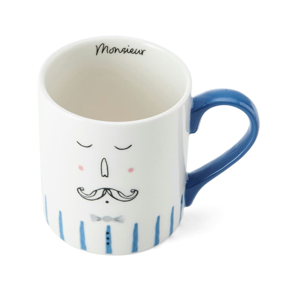 image 1 of Mikasa Monsieur Straight-Sided Porcelain Mug, 280ml White
