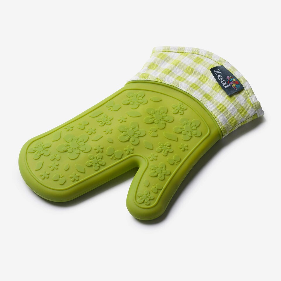 image 1 of Zeal Steam Stop™ Waterproof Silicone Single Oven Glove Green