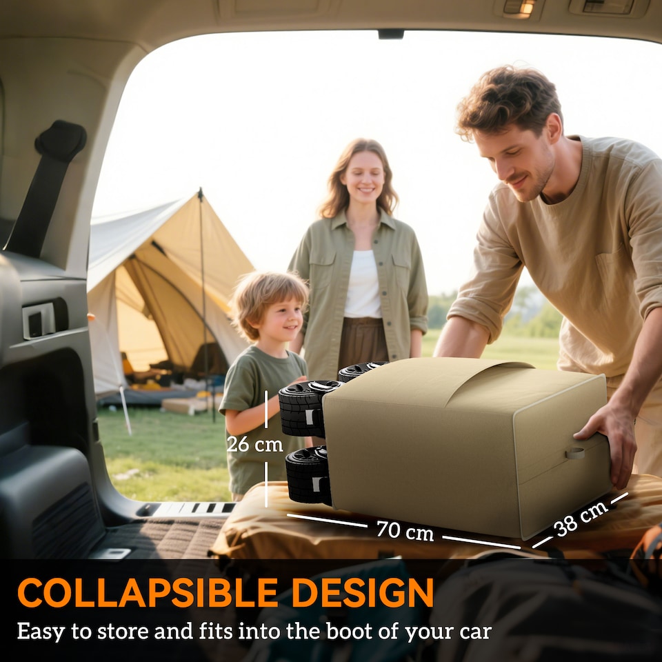 image 1 of Outsunny Foldable Garden Cart, Outdoor Utility Wagon with Carry Bag, Camouflage