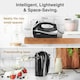 image 5 of VonShef 300W Black Hand Mixer Electric Whisk with 5 Speeds
