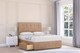 image 2 of Sloomy Highbury Sand Naples Divan Bed Base 4 Drawers With 54 Inch Floor Standing Headboard | Cream | Sand | Double | 1