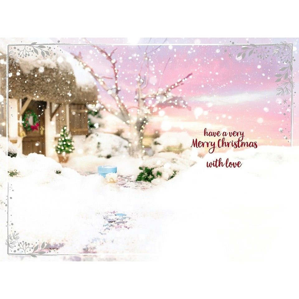 image 1 of Wonderful Friend Tatty Teddy With Snowflake Design Christmas Card