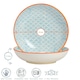 image 3 of Nicola Spring Hand-Printed Pasta Bowls - 22cm - Blue - Pack of 6 Blue