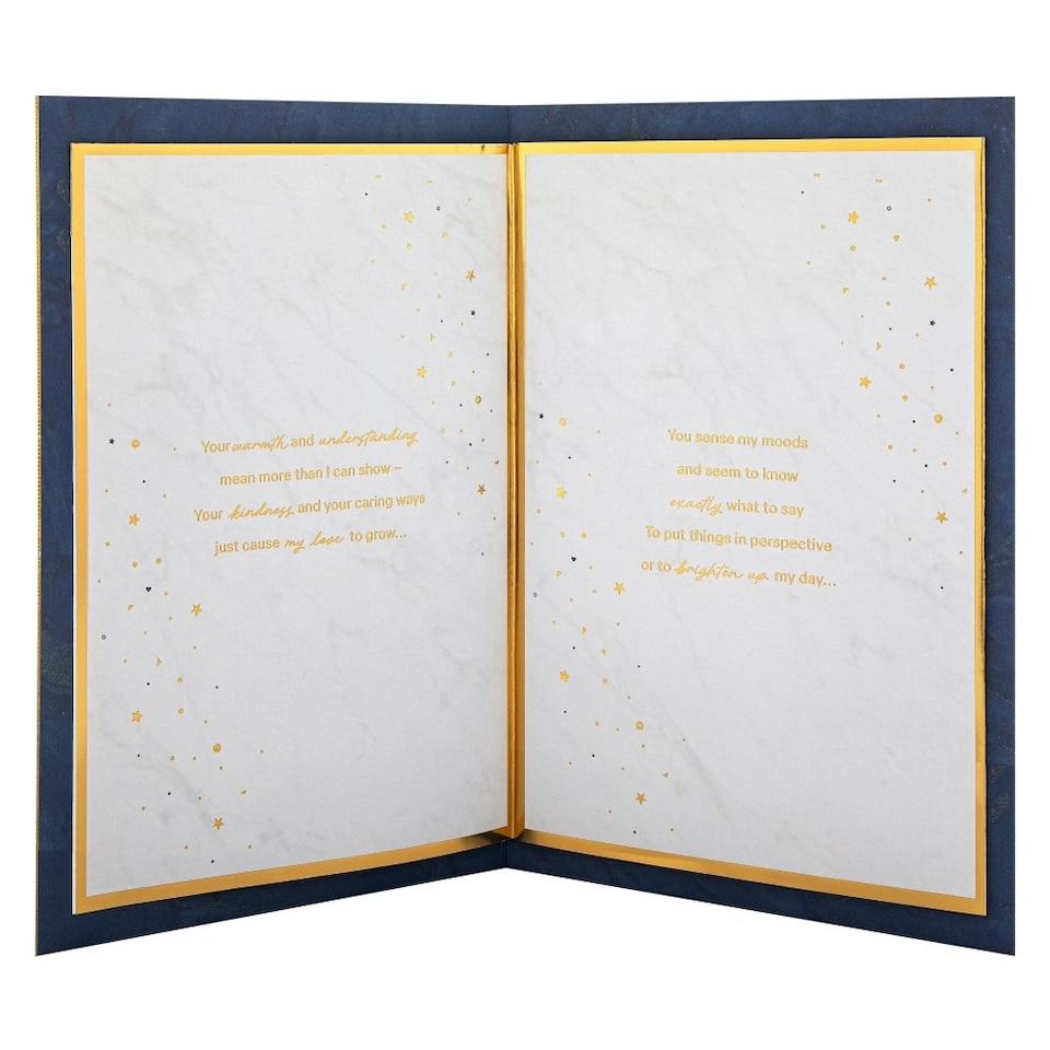image 1 of Dark Patterned Design with Star Husband Birthday Card