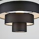 image 2 of ValueLights Modern 4 Tier Black Fabric Ceiling Pendant Light Shade
