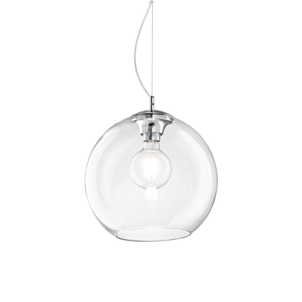 image 1 of Nemo Medium Globe Ceiling Pendant Clear, E27