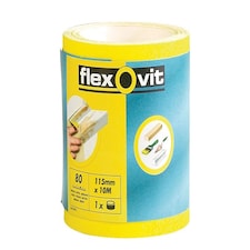 Flexovit High Performance Sanding Roll 115Mm X 50M Medium 80G
