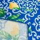image 6 of OHS Lemon Tile Print Microfibre Quick Dry Spa Bath Beach Chair Cover Towel Bag Blue