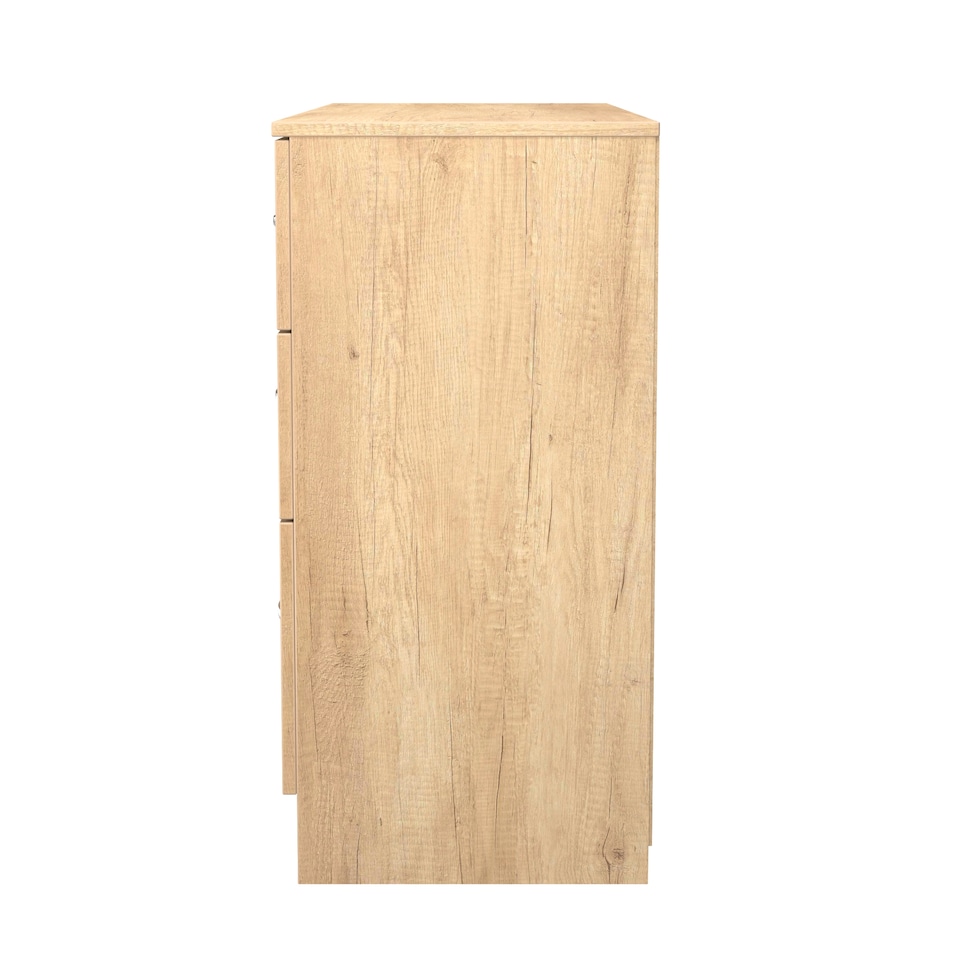 image 1 of Hampshire 6 Drawer Wide Chest of Drawers in Nebraska Oak (Ready Assembled) | Brown | Nebraska Oak