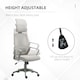 image 4 of Vinsetto Ergonomic Office Chair, High Back Computer Chair, Mesh Desk Chair with Lumbar Support, Headrest, Wheel, Adjustable Height, Grey