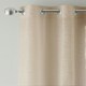 image 2 of Pair of Crete Natural Linen Look Voile Panels 229 cm (90 inch) Eyelet Panels for Bedroom and Living Room