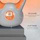 image 6 of SPORTNOW Kettle Bell with Handle for Home Gym | Orange | Orange