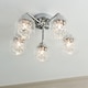 image 6 of Yarrow 5 Light Polished Chrome Semi Flush Ceiling Light