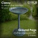 image 6 of Traditional Ornamental Garden Pedestal Bird Bath Outdoor Water