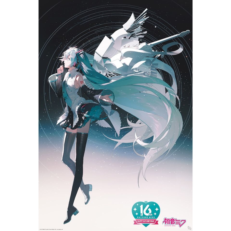 image 1 of Hatsune Miku Happy 16th Birthday Miku 61 x 91.5cm Maxi Poster