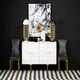 image 3 of Interiors by Premier Black Leather Dining Chair, Effortless Cleaning Lounge Chair for Living Room, Space-Saving Dining Chair