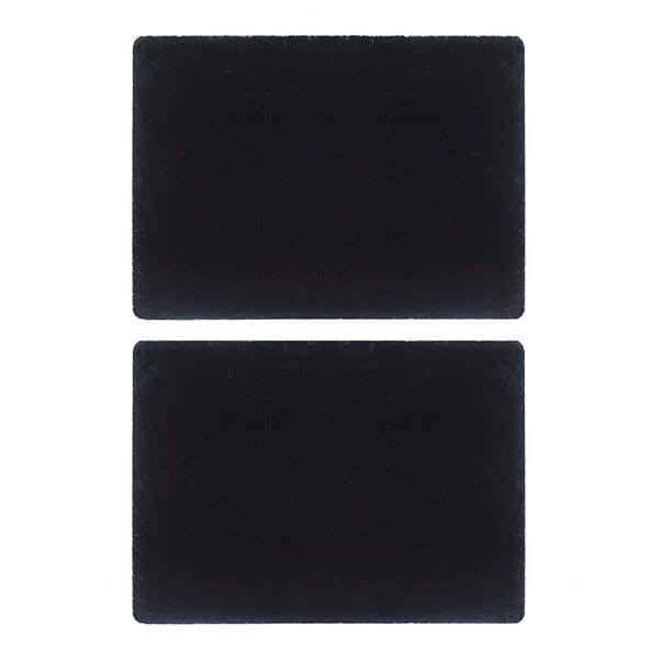 Selbrae House 2 Slate Place Mats - Rectangular - Gift Boxed in Dark Grey