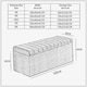 image 3 of 120cm Safar Large Striped Storage Ottoman Box, Forest Green Plush Velvet Upholstered Deep Storage Ottoman End of Bed Bench