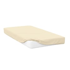 Belledorm Jersey Cotton Fitted Sheet - Ivory - Double