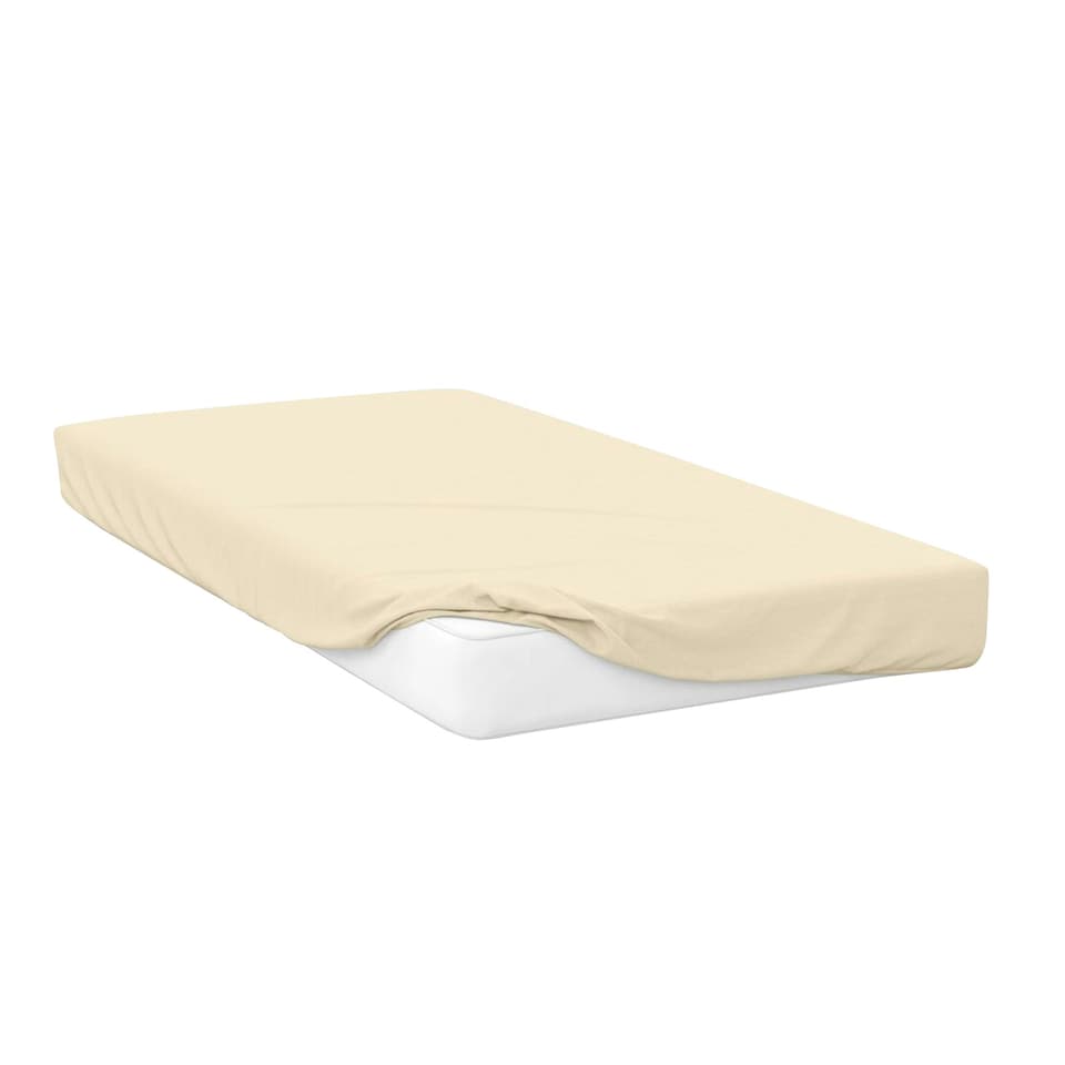 image 1 of Belledorm Jersey Cotton Fitted Sheet - Ivory - Double