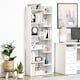 image 2 of HOMCOM 6-Tier Bookshelf, Modern Bookcase with 11 Open Shelves, Freestanding Decorative Storage Shelving for Home Office and Study, White