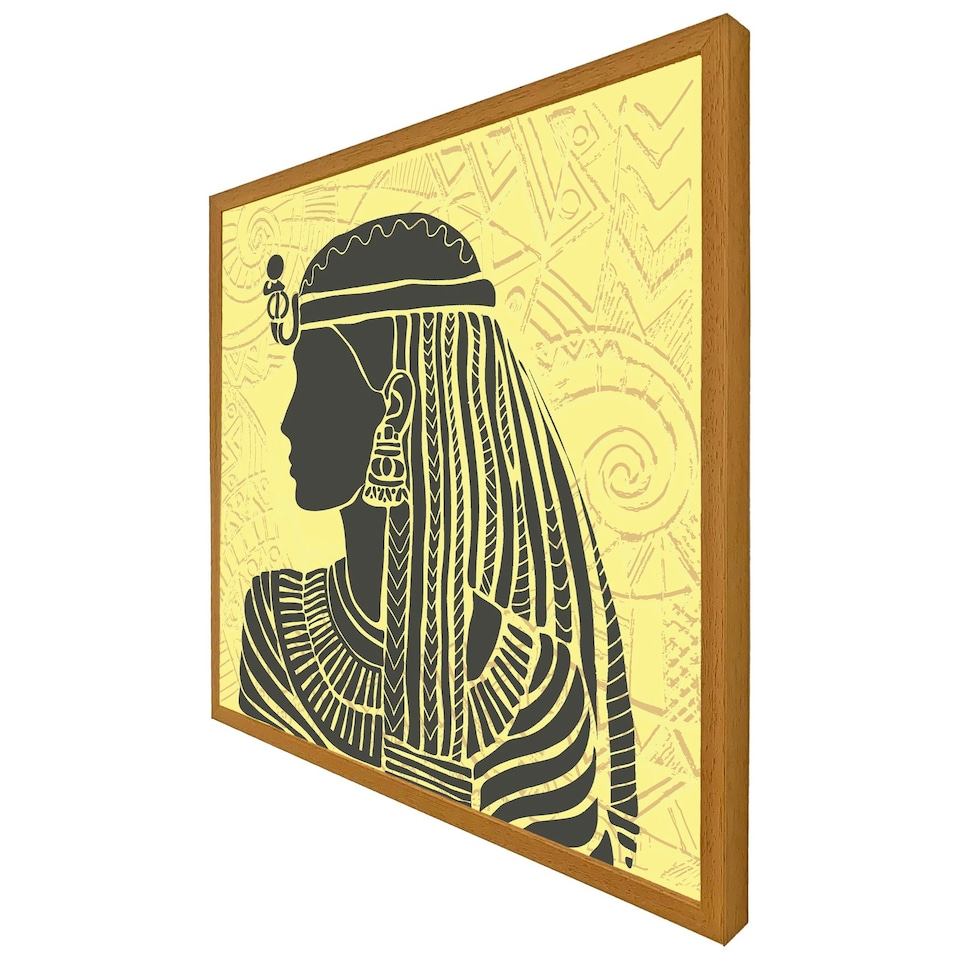 image 1 of Egyptian women on yellow (Picture Frame) Black | S