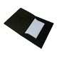 image 1 of A4 Black Card 3 Flap Folder With Elastic Closure