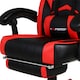 image 5 of Turbo Reclining Sports Racing Office Desk Faux Leather Gaming Chair (Red)