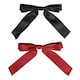 image 2 of Brushworks Satin Hair Bow Duo – Red & Black