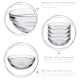 image 2 of Duralex Lys Stacking Glass Cooking / Ingredients / Food Bowl - 10.5cm Clear