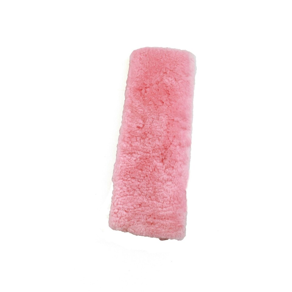 image 1 of Eastern Counties Leather Sheepskin Seat Belt Cover - Pink - 28cm