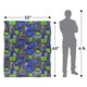image 5 of Teenage Mutant Ninja Turtles: Mutant Mayhem Sewer Tech Silky Patterned Supersoft Blanket | Multi | Multicoloured | 152cm x 127cm | 1