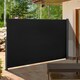 image 2 of Outsunny Retractable Sun Side Awning Screen Fence Patio Garden Wall Balcony Screening Panel Outdoor Blind Privacy Divider (3x1.8M, Black) | Black