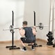 image 2 of HOMCOM Power Rack Weight Stand Bar Barbell Squat Stand Spotter for Home Workout